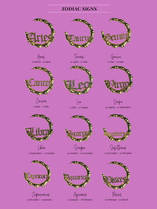 Zodiac Hoops