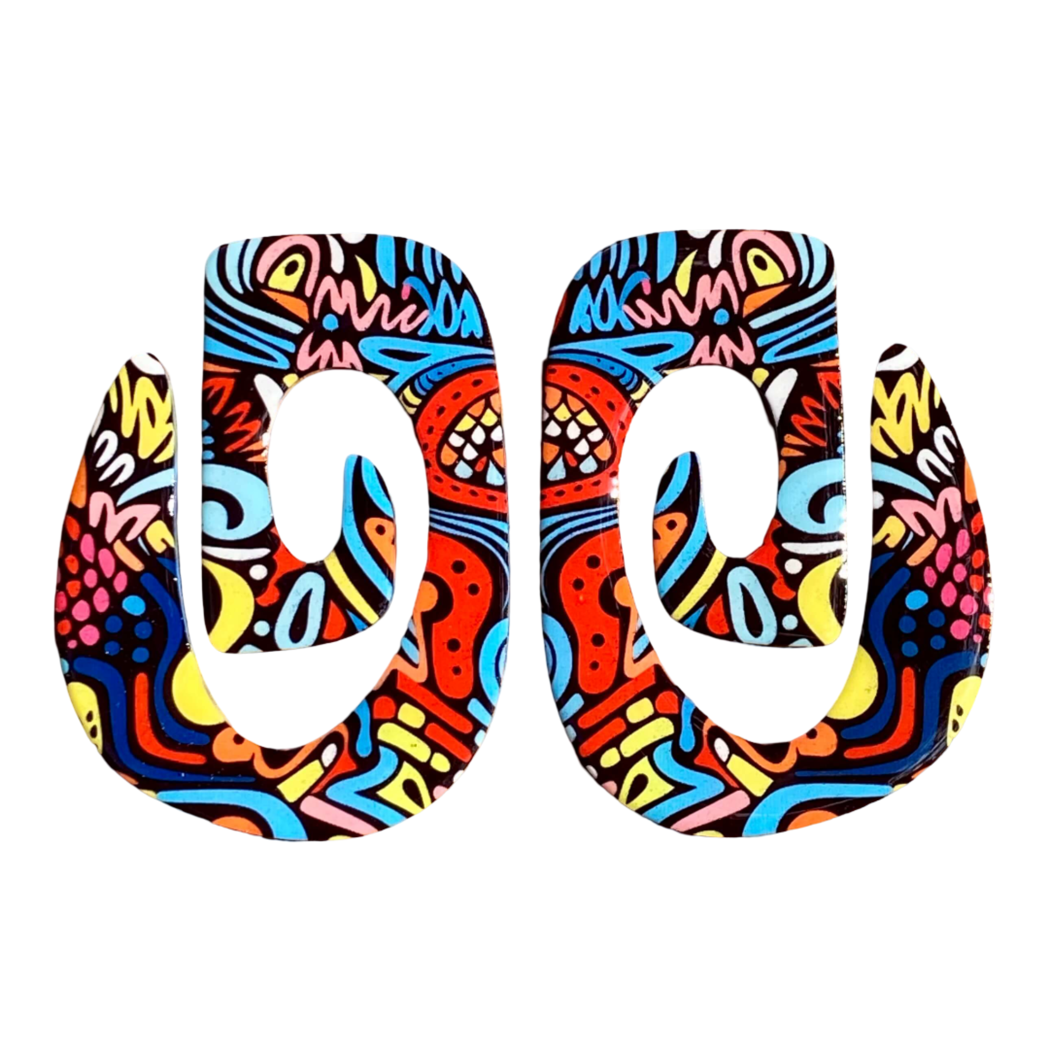 Nala acrylic earrings in prints